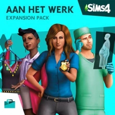 Packshot De Sims 4: Aan het Werk