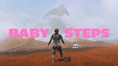 Stap voor stap toont Baby Steps gameplay