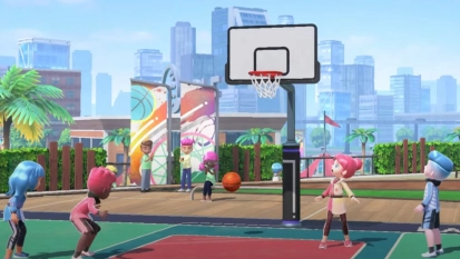 Ga basketballen in Nintendo Switch Sports