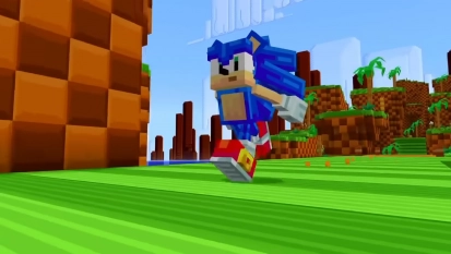 Sonic spoedt zich richting Minecraft voor crossover