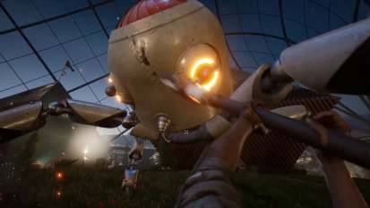 Snoeiharde gameplay in Atomic Heart - Blood on Crystal DLC