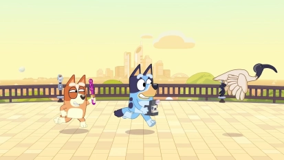 Maak schattige foto's in Bluey's Happy Snaps