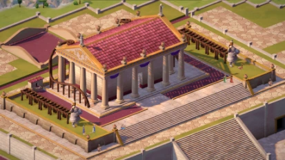 Wijd je stad aan Griekse goden in Theos: Cities of Myth