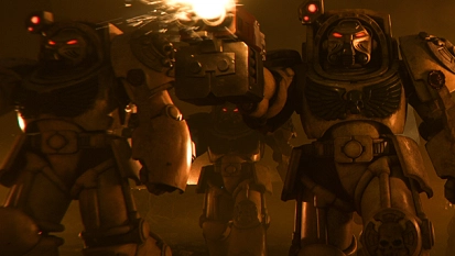 Space Marines vs Orks in Dawn of War IV-gameplay