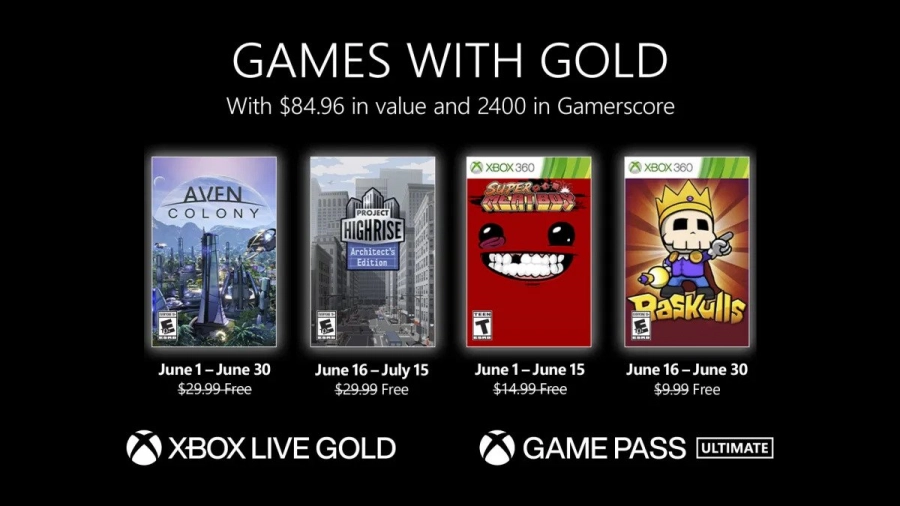 Games With Gold juni