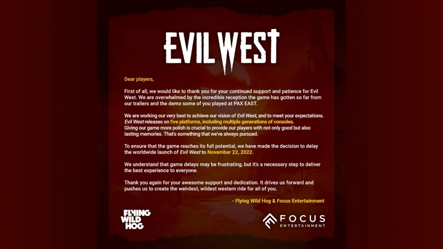 Evil West uitgesteld1