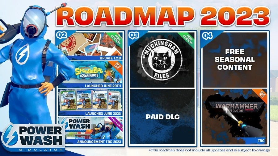 Powerwash Simulator roadmap 2023