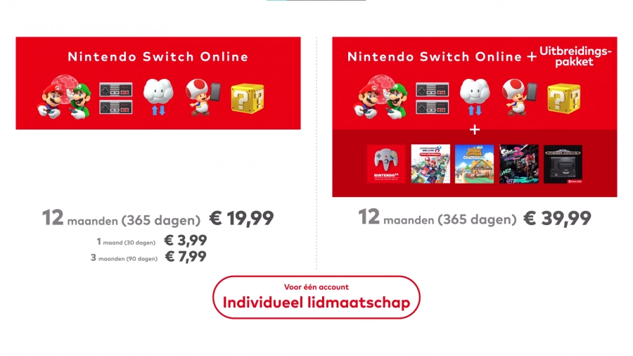 Nintendo Switch Online kosten