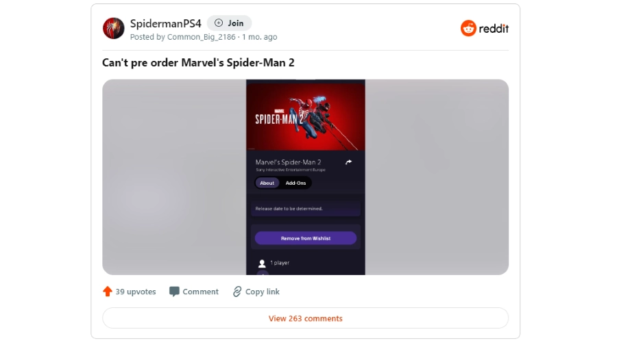 spiderman 2 preorder