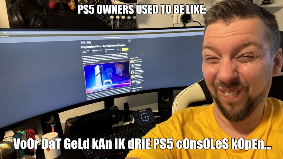 PS5 Pro sarcasm