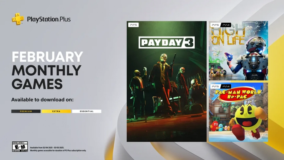 PlayStation Plus januari 2025 High On Life Payday 3 Pac Man