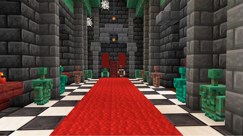 Copper Golemstandbeelden en Shelf Blocks in Minecraft