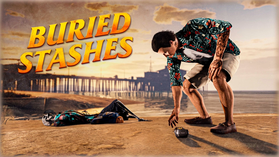 GTA Online Cayo Perico Motor Wars Gold Gun Necklace 3