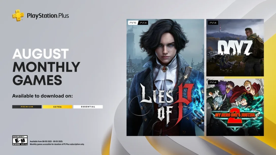 PlayStation Plus Lies of P augustus 2025