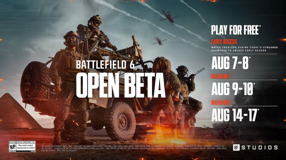 Battlefield 6 open beta tijden