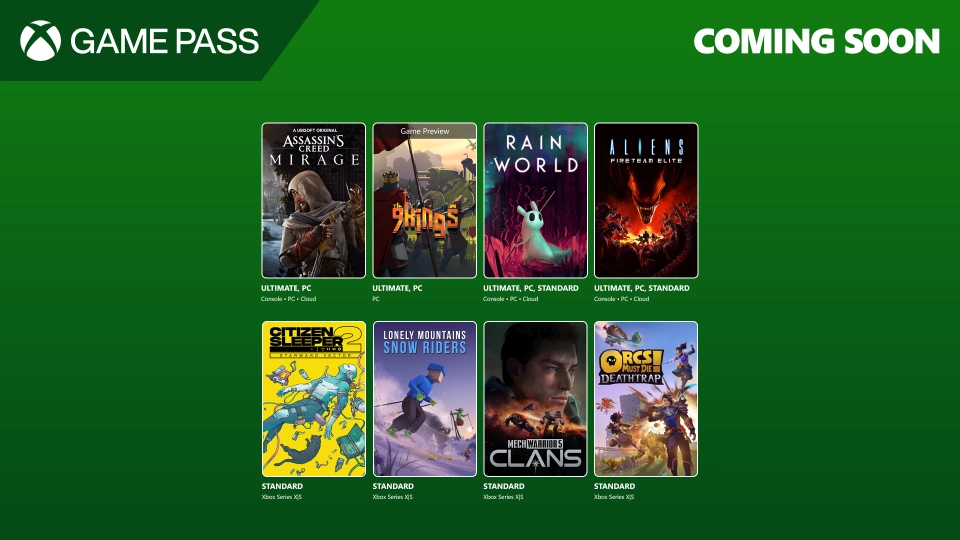 Xbox Game Pass augustus 2025 wave 1