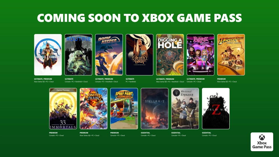 Xbox Game Pass december 2025 wave 1