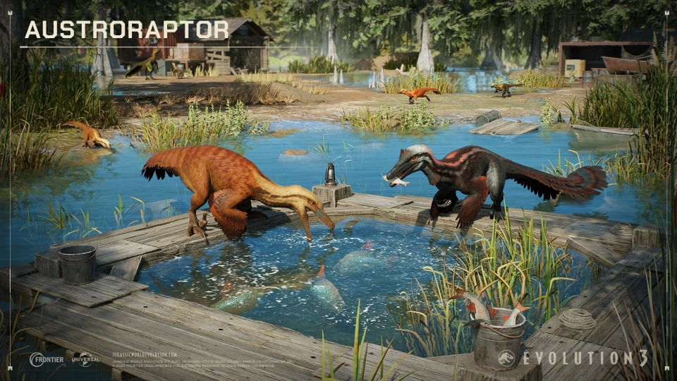Jurassic World Evolution 3 Wetlands DLC dinos 3