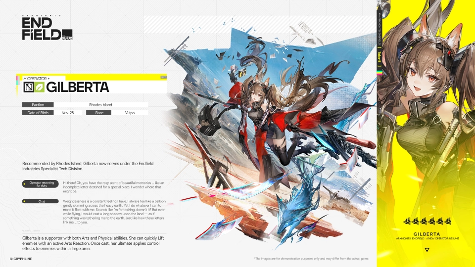 Arknights Endfield Gilberta