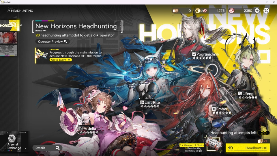 Arknights Endfield gacha systeem