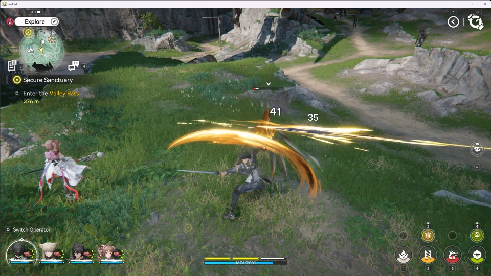 Arknights Endfield combat