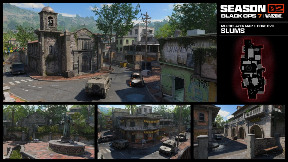 Call of Duty Black Ops 7 Season 2 Maps  Slums