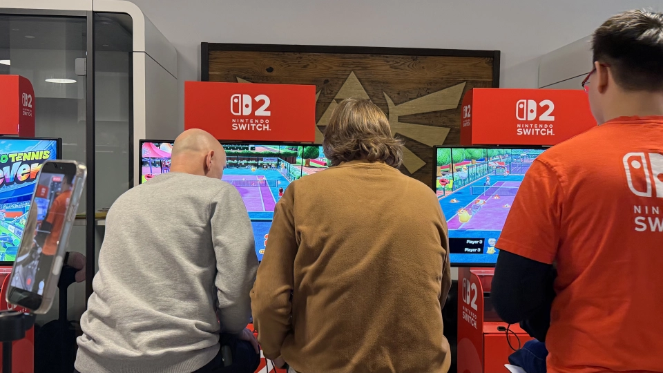 Mario Tennis Fever spelen op event