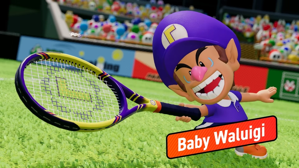Mario Tennis Fever Baby Waluigi