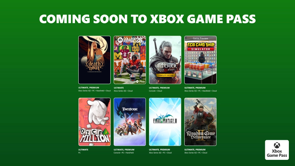 Xbox Game Pass februari 2026 wave 2