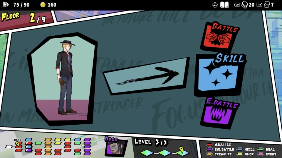 ANTHEM9 roguelike stuctuur