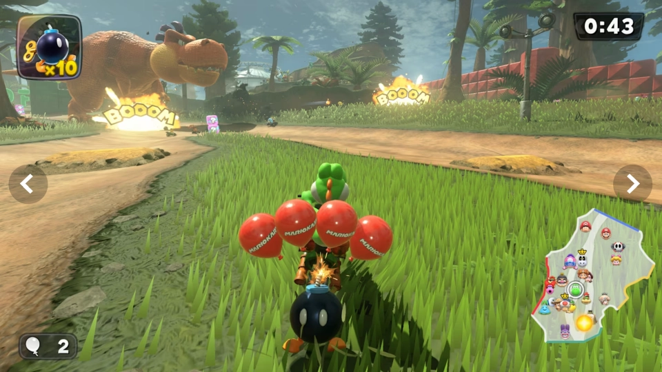 Super Mario Kart World Bobomb Blast Battle Mode update 3