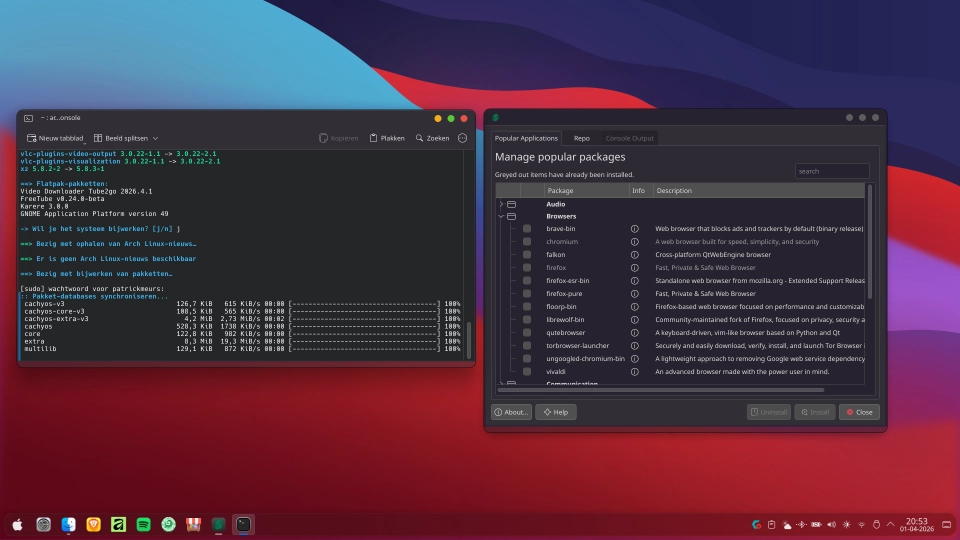 CachyOS screenshots 2