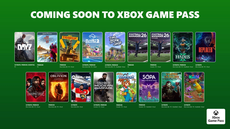Xbox Game Pass april 2026 wave 1