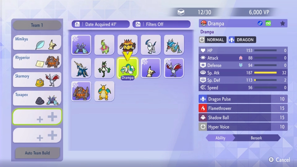 Pokmon Champions team building