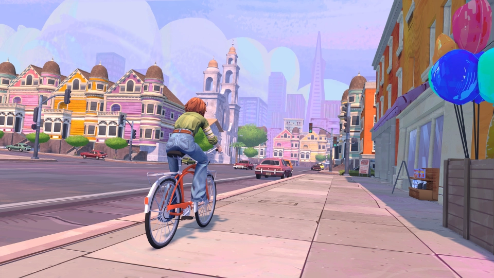 Yerba Buena Barb on her bike