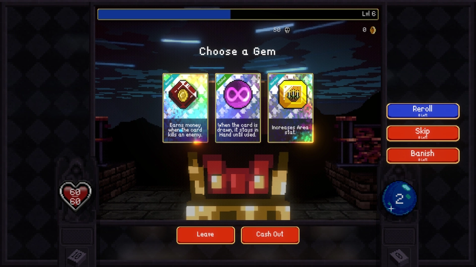 Vampire Crawlers gems