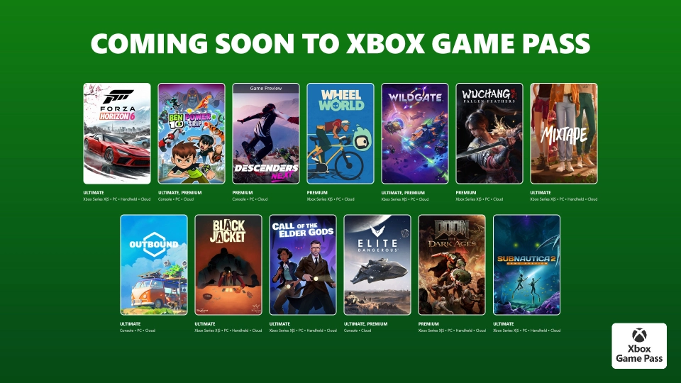 Xbox Game Pass mei 2026 wave1