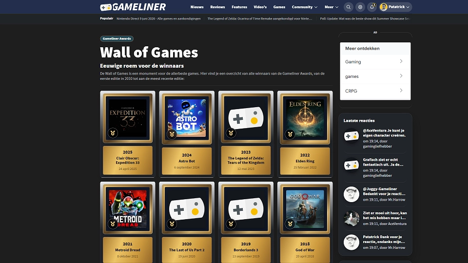 Nieuwe update Gameliner 1006 3