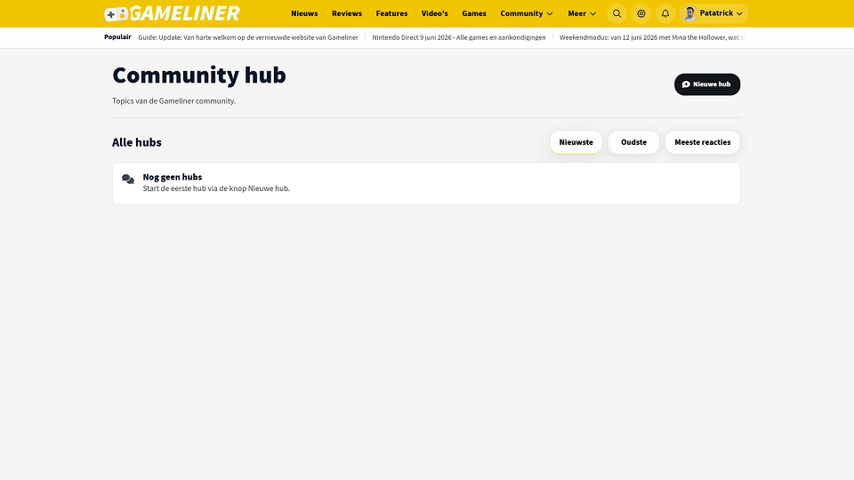 Nieuwe community features update 1