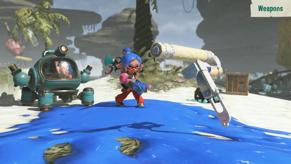 Splatoon Raiders Direct Wapens