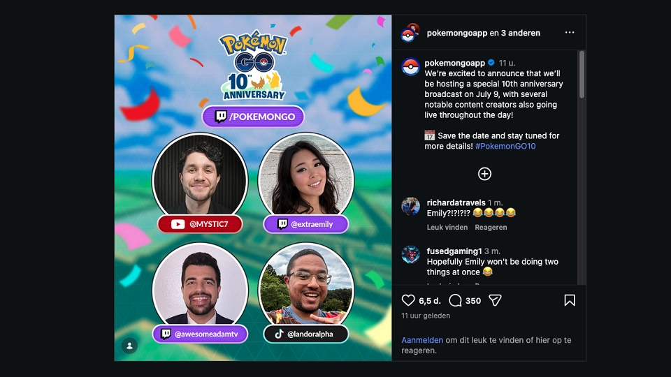 Pokemon Go 10th anniversary