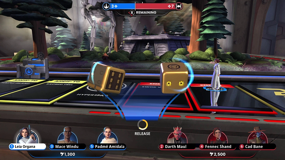 Monopoly Star Wars Heroes vs Villains board 2