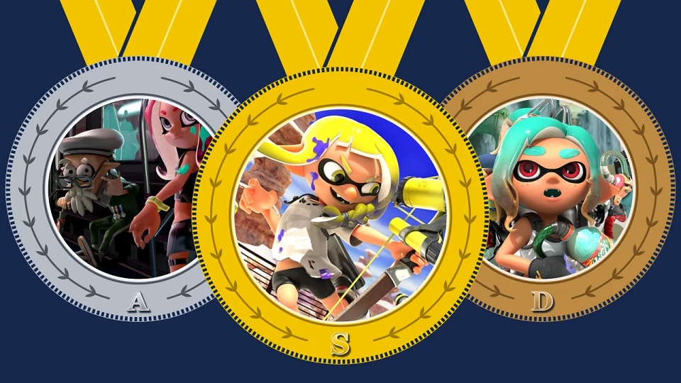Splatoon games ranked op een rijtje
