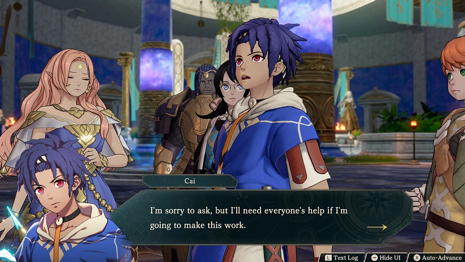 Fire Emblem Fortunes Weave Cai tekst