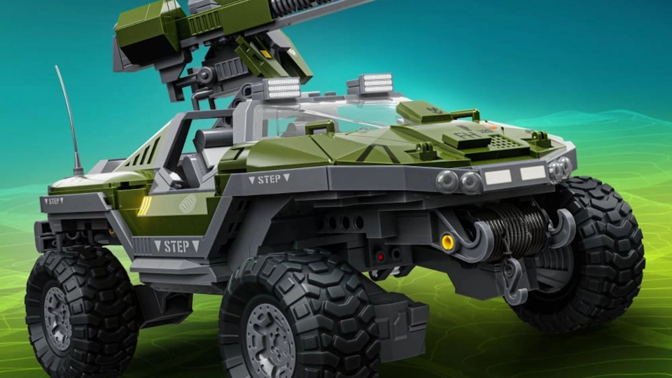 Mattel Brick Shop Halo Warthog