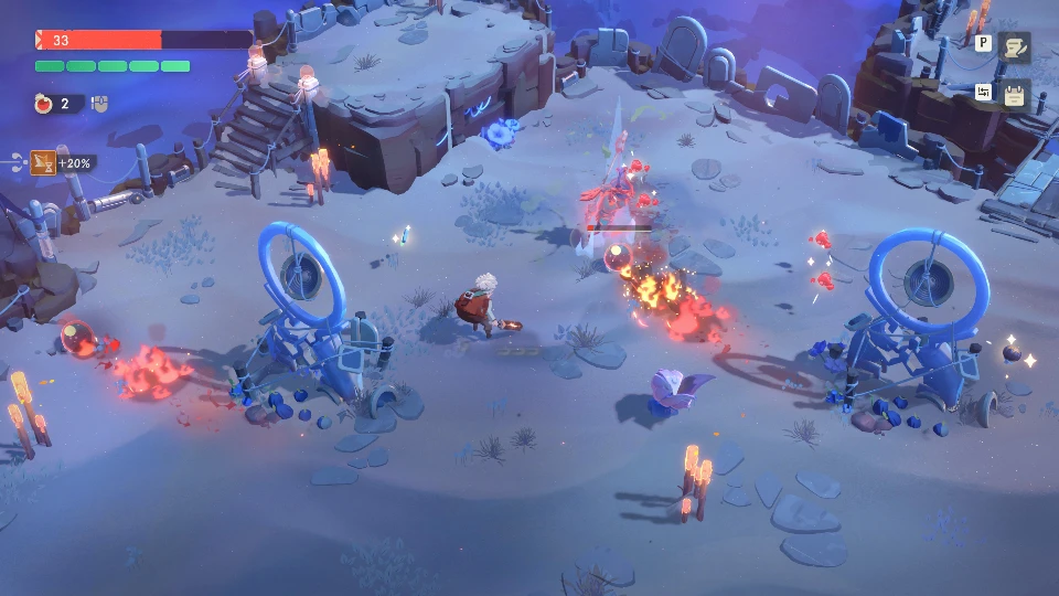 Moonlighter 2 review combat gebieden 1