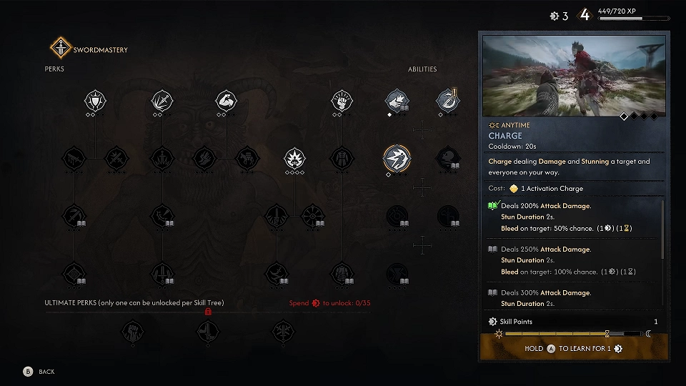 The Blood of Dawnwalker Skill Tree