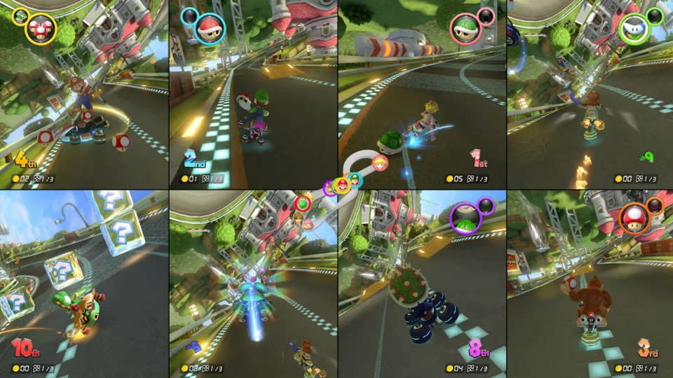Mario Kart 8 Deluxe 8 spelers