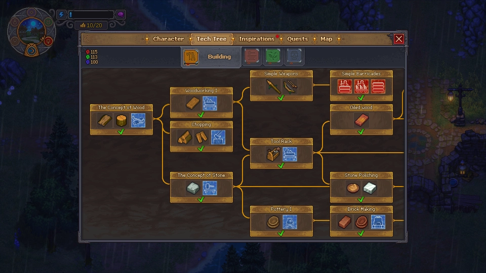 Graveyard Keeper Skill Tree
