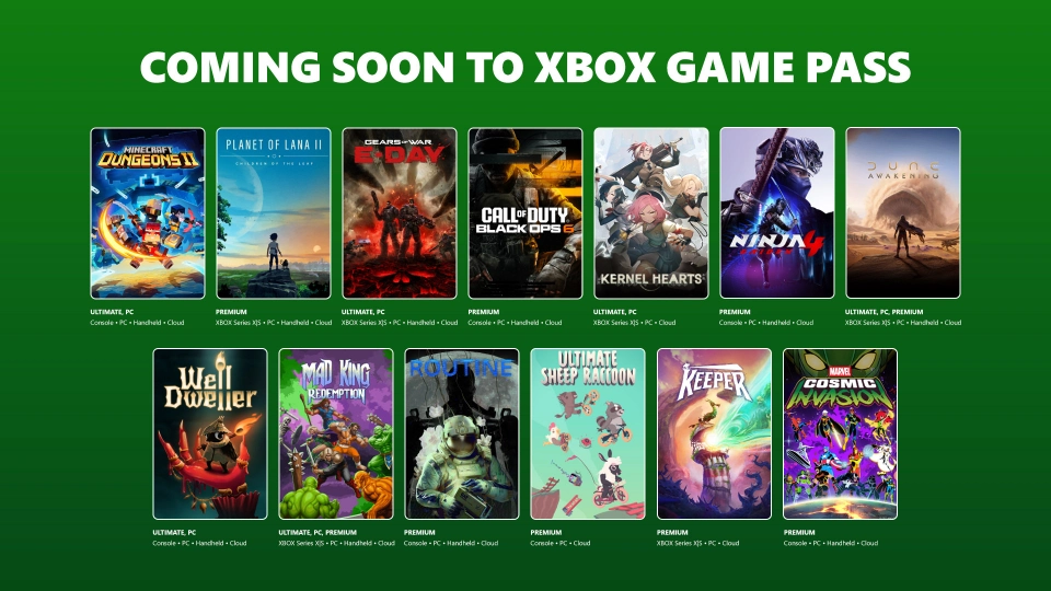 XBOX Game Pass september 2026 wave 2 Gears of War
